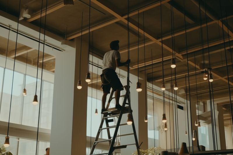 Professional Chandelier Handling